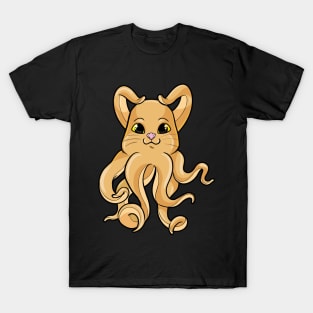 Octopus with 8 Arms as Cat T-Shirt